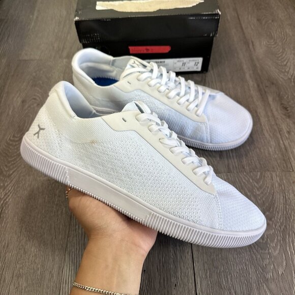 Flux Adapt Trainer Barefoot Triple White Knit White Sole Men 5 Women 6